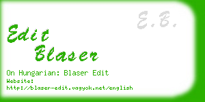 edit blaser business card